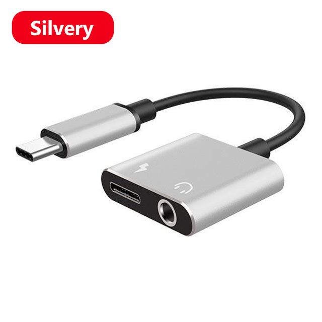 Type-C Convertor USB Type C Charging Cable 3.5mm Audio Earphone Headphone Adapter For Xiaomi For Huawei honor LG Mobile Phone