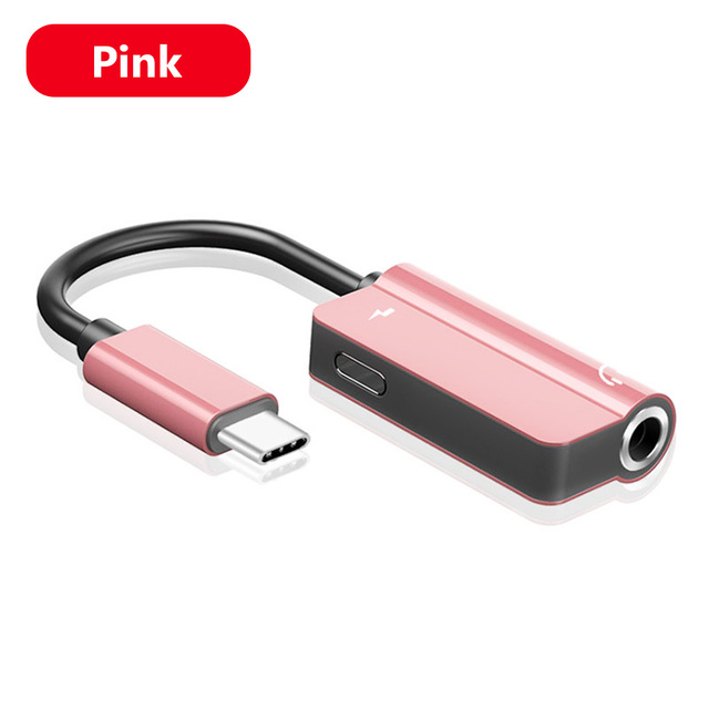 Type-C Convertor USB Type C Charging Cable 3.5mm Audio Earphone Headphone Adapter For Xiaomi For Huawei honor LG Mobile Phone