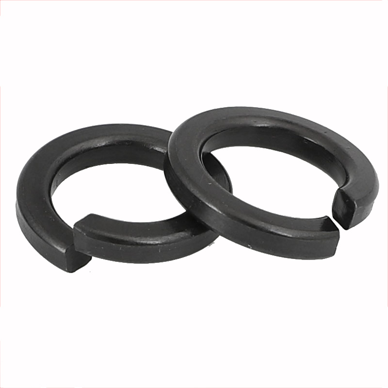 Spring Lock Washer M3 M4 M5 M6 M8 M10 M12 M14 M16 M18 M20 M22 M24 M27 M30 Carbon Steel Material Blackening Washer