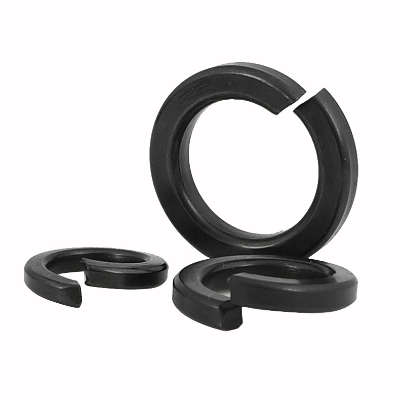 Spring Lock Washer M3 M4 M5 M6 M8 M10 M12 M14 M16 M18 M20 M22 M24 M27 M30 Carbon Steel Material Blackening Washer
