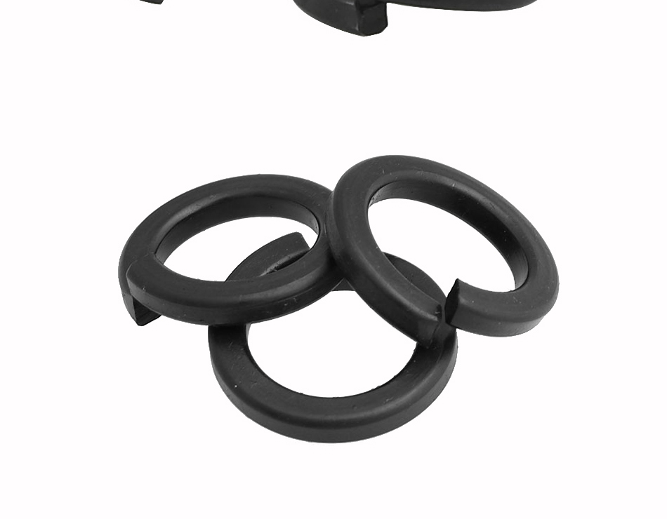 Spring Lock Washer M3 M4 M5 M6 M8 M10 M12 M14 M16 M18 M20 M22 M24 M27 M30 Carbon Steel Material Blackening Washer