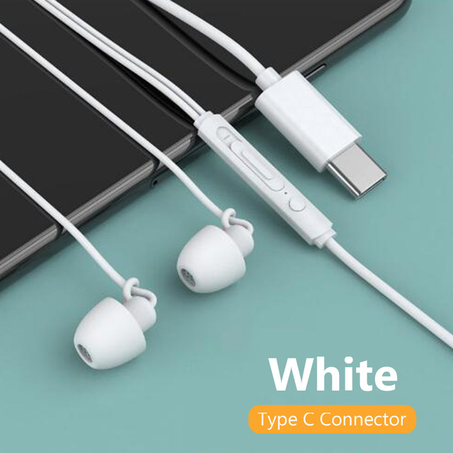 Sleep Earphone In-Ear Hifi Headset Noise Cancelling Sleeping Earbud Soft Silicone 3.5mm Wired Headphones With Mic Call Handsfree