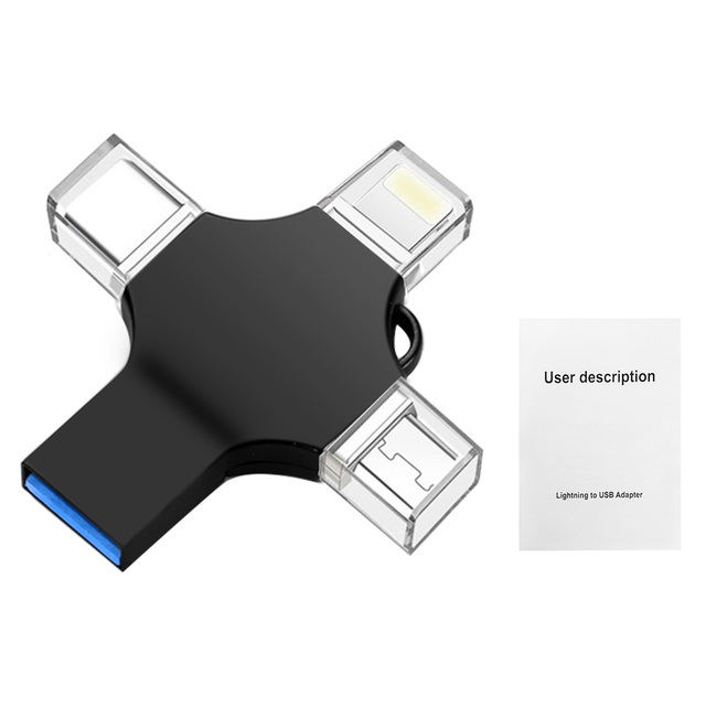 USB 3.0 OTG Adapter For Lighting Male To Usb 3.0 Female For Usb 3.0 Female To Type C Mirco Usb Lighting Male For Ios Android