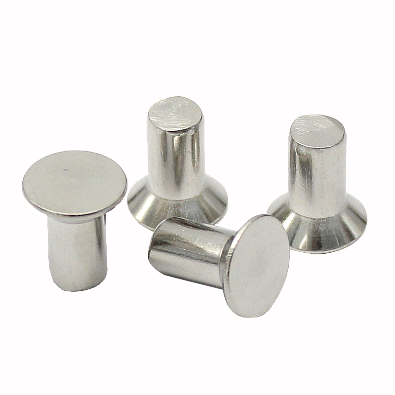 10/50pcs M1 M1.2 M2 M2.5 M3 M4 M5 M6 304 Stainless Steel Flat Countersunk Head Solid Rivet Self Plugging GB869 Diameter 1-6mm
