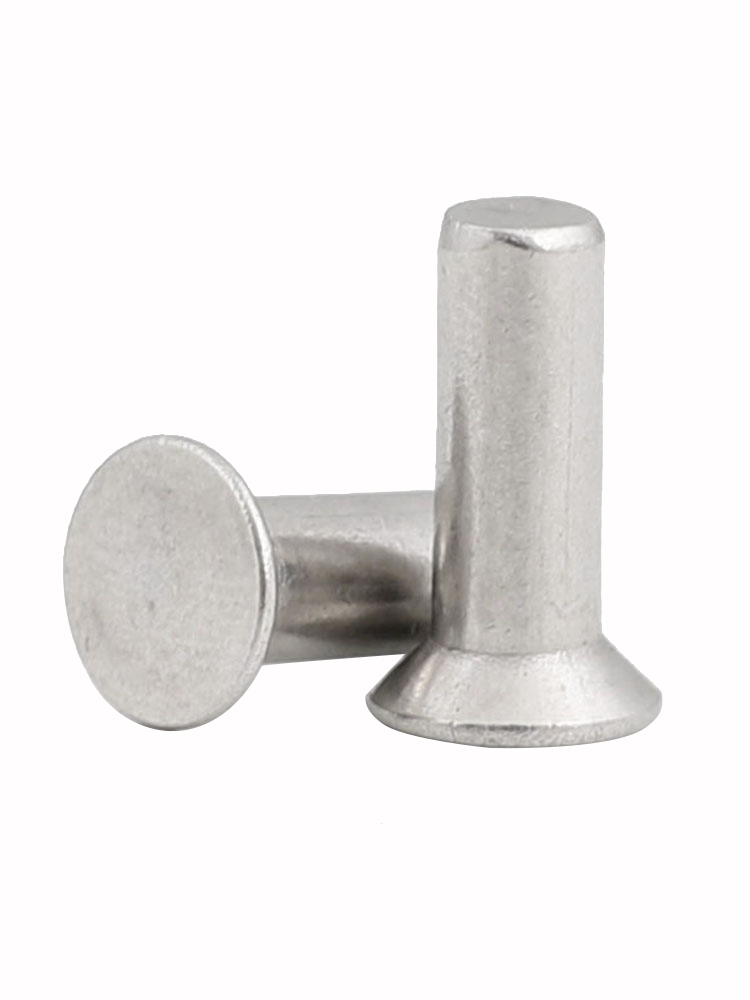 10/50pcs M1 M1.2 M2 M2.5 M3 M4 M5 M6 304 Stainless Steel Flat Countersunk Head Solid Rivet Self Plugging GB869 Diameter 1-6mm