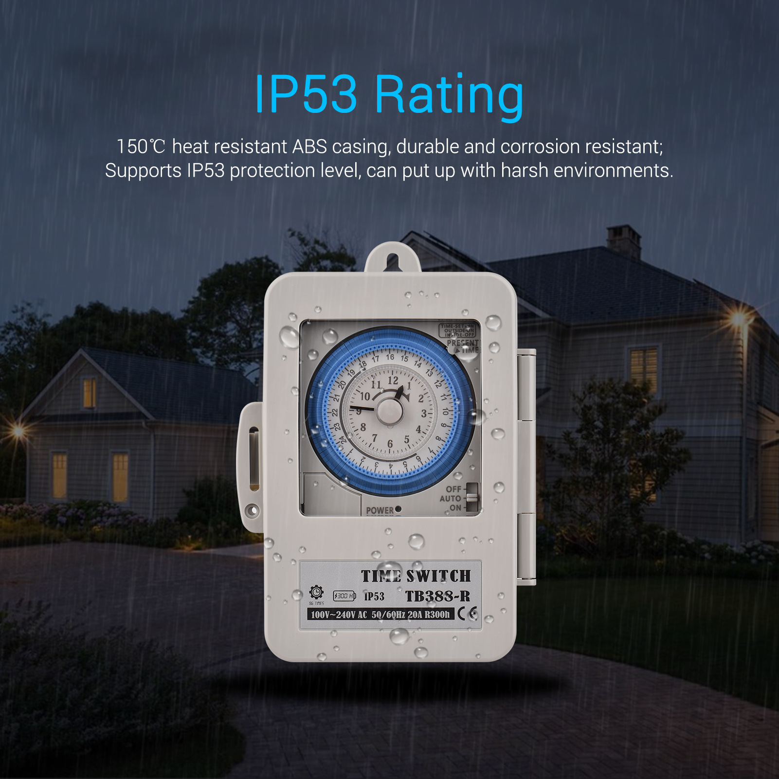 Best price for Mechanical 24h Timer Switch IP53 Rating Programmable ...