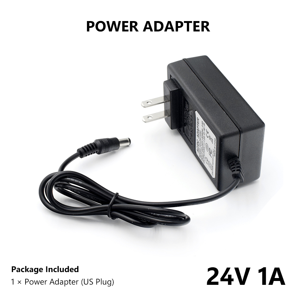 24V 1A Power Supply Adapter Transformer Charger For LED Strip Lights Routers CCTV Camera VCD Palyer Game Machines US/EU Plug