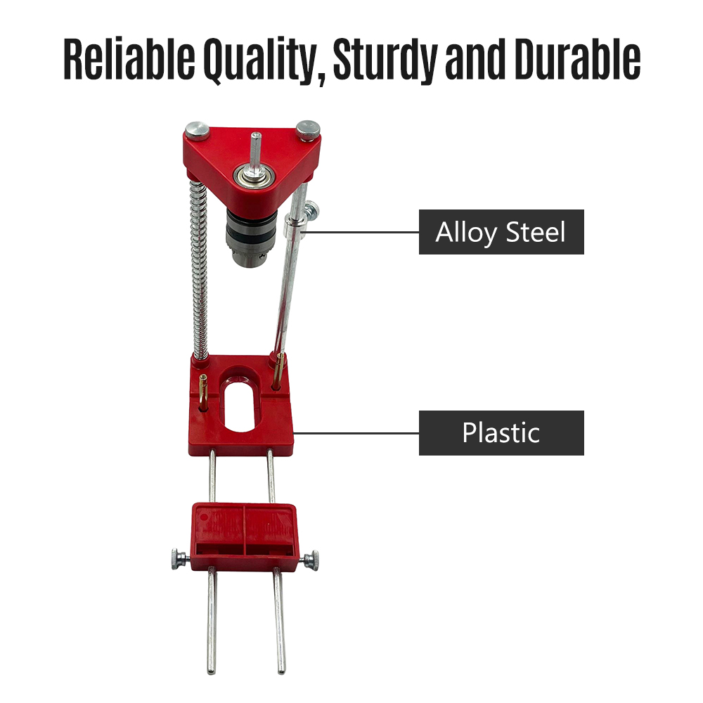 Woodworking Drill Locator Adjustable Punch Locator Mini Bench Drill Press Woodworking Drilling Locator Guider For Home Tool Kit