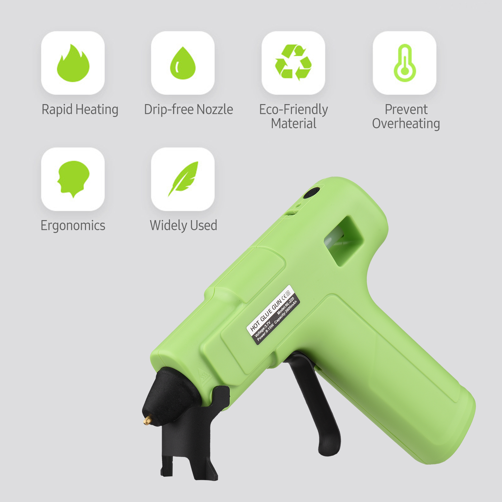 Rechargeable Hot Melt Glue Machine Children's Cordless Portable Small Handheld Manual DIY Glue Machine