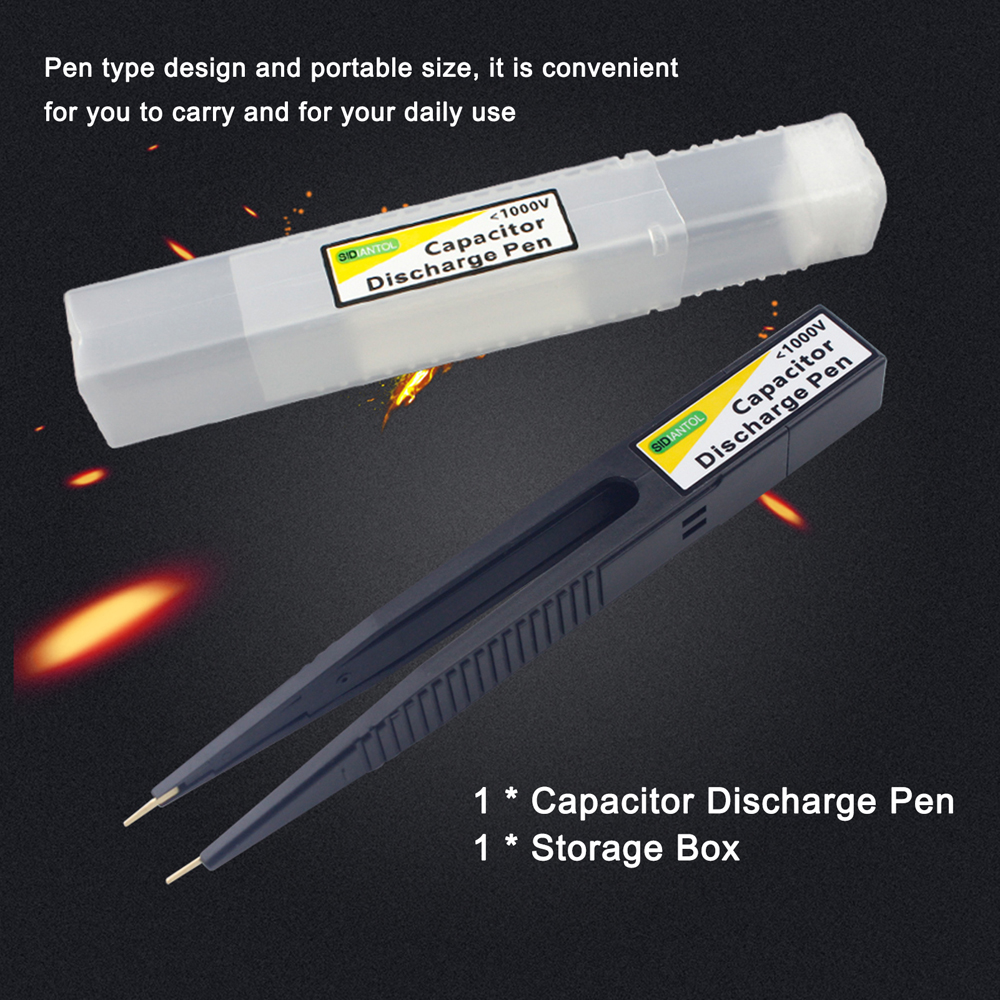 1000V Capacitor Discharge Pen High Voltage Quick Discharging Tool Constant Discharge Pen Electronic Repairs Discharge Pen