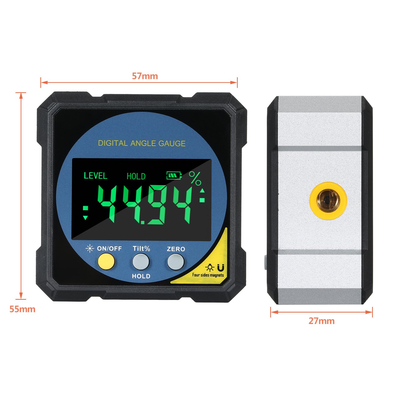 Digital Level Protractor Inclinometer Four-side Mag-netic Level Angle Meter Angle Finder Level Box Angle Measuring Tool