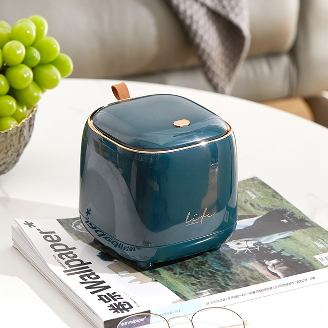 Mini Small Waste Bin Desktop Garbage Trash Can Plastic Home Office Table Trash Can Dustbin Basket Household Sundries Barrel Box