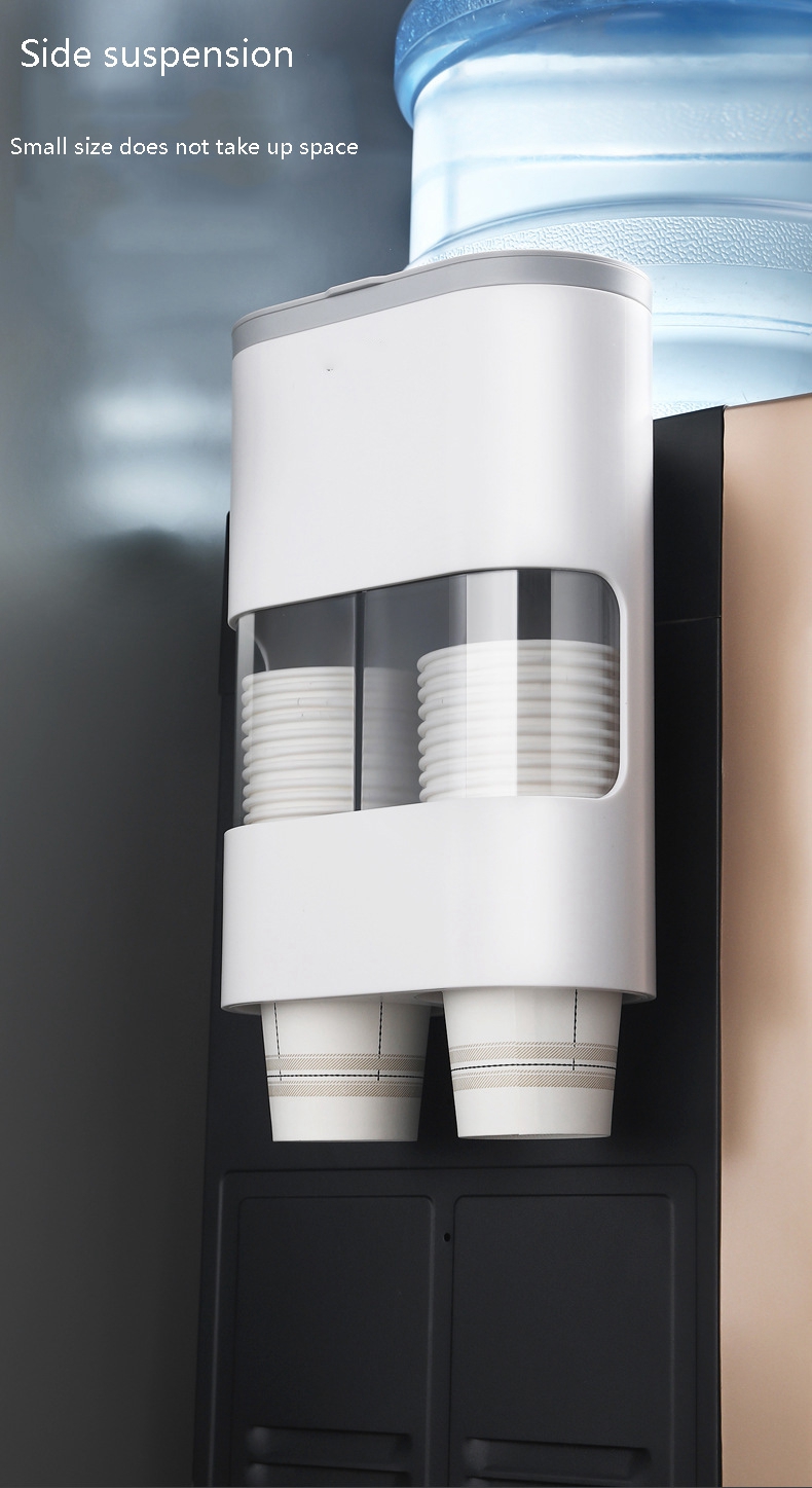 Water Dispenser Cup Holder Disposable Cups Paper Frame Automatically Take a Cup of Beverage Holder Wall-Mountable  Storage  Rack