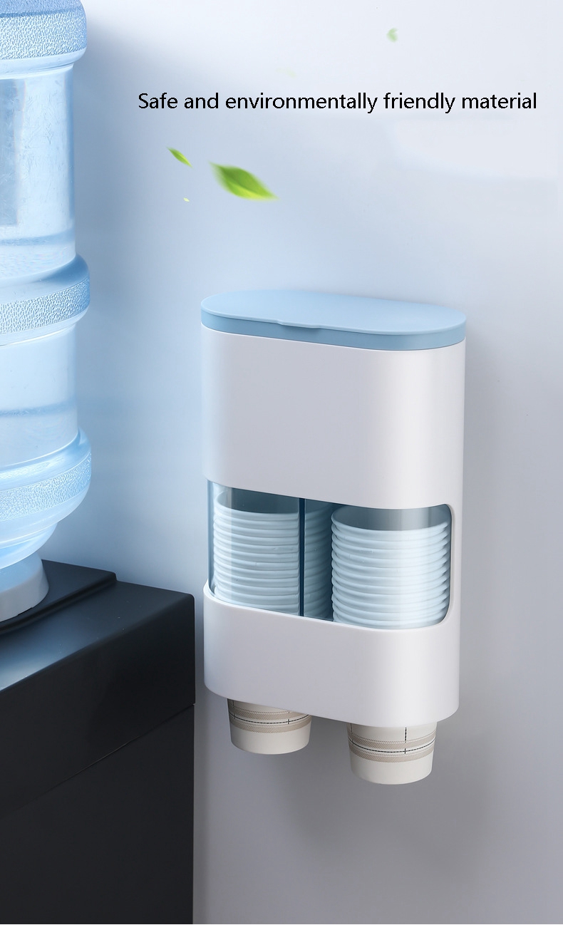 Water Dispenser Cup Holder Disposable Cups Paper Frame Automatically Take a Cup of Beverage Holder Wall-Mountable  Storage  Rack