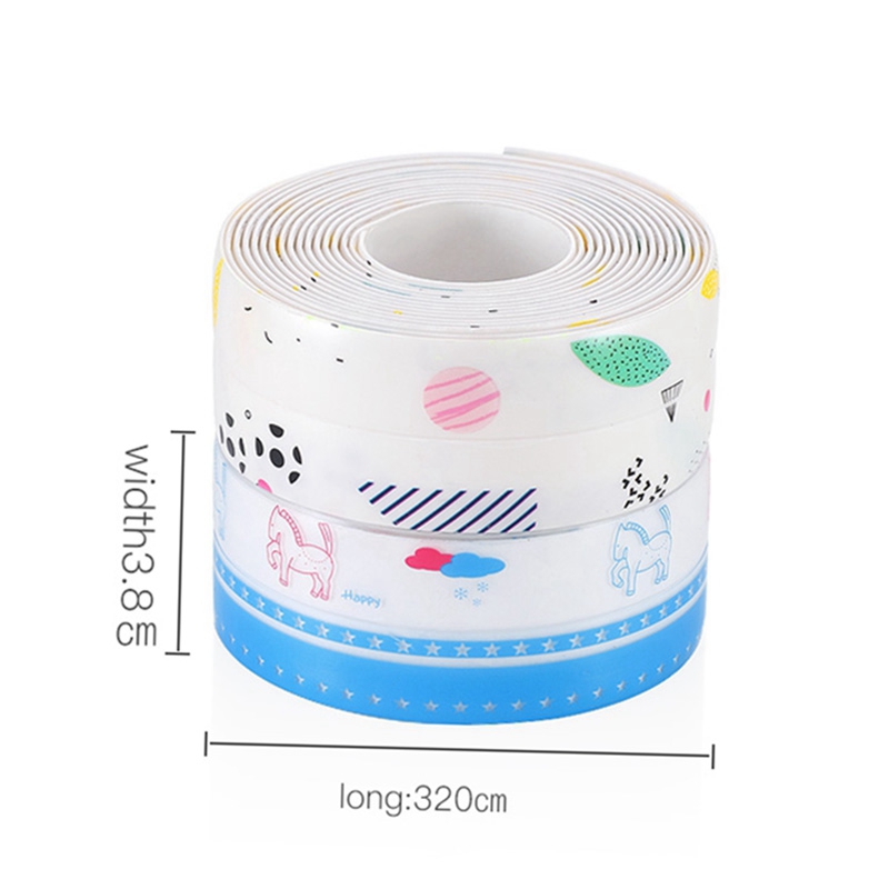 Kitchen Sink Waterproof Sticker Anti-mold Waterproof Tape Bathroom Countertop Toilet Gap Self-Adhesive Seam Stickers