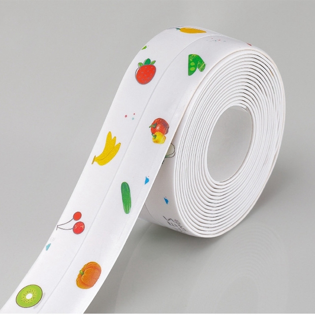 Kitchen Sink Waterproof Sticker Anti-mold Waterproof Tape Bathroom Countertop Toilet Gap Self-Adhesive Seam Stickers