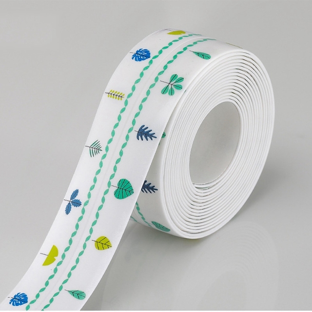 Kitchen Sink Waterproof Sticker Anti-mold Waterproof Tape Bathroom Countertop Toilet Gap Self-Adhesive Seam Stickers