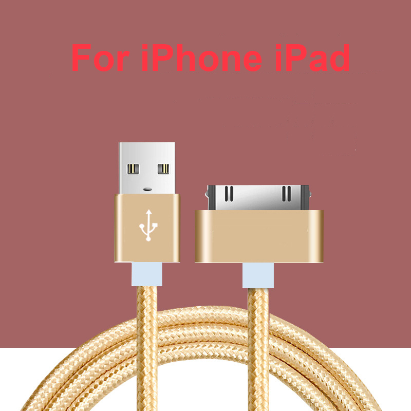 For iphone 4 cable 30 pin fast charger usb for apple iphone 4 s iPad 2 3 charging cabe touch parts port cord 1m 4se adapter