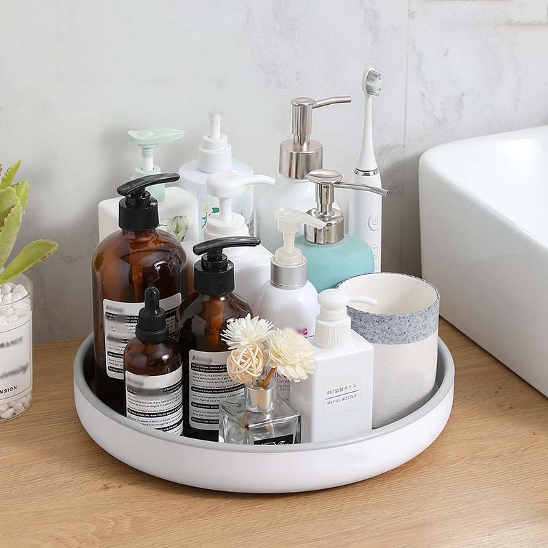 360 Rotating Storage Rack Multifunctional Seasoning Organizer Shelf Oilproof Non-Slip Kitchen Supplies Holder For Home