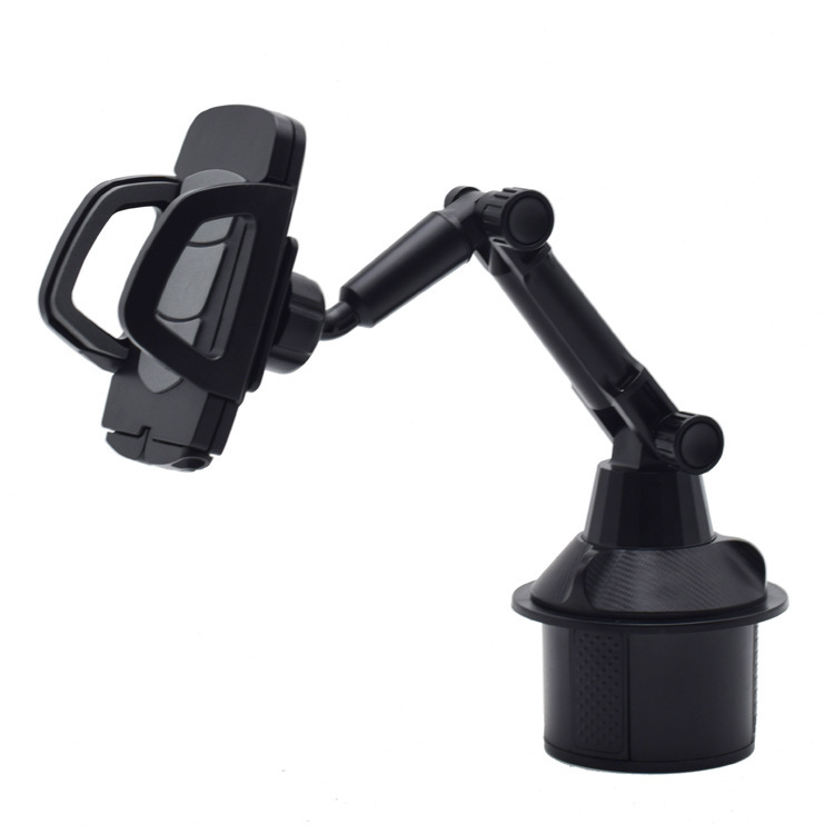 Car Inner Center Console Adjustable Angle Car Cup Holder Cellphone Mount Stand Cradle for Mobile Phones Car Cup Dual Phone and Pad Adjustment Holder