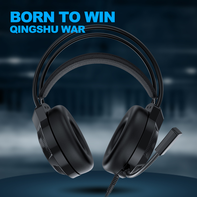 XYH66 Head-mounted Gaming Wired Headset With Microphone Colorful LED Light 3.5mm Plug Headphones With Mic For Gamer Boy Gift