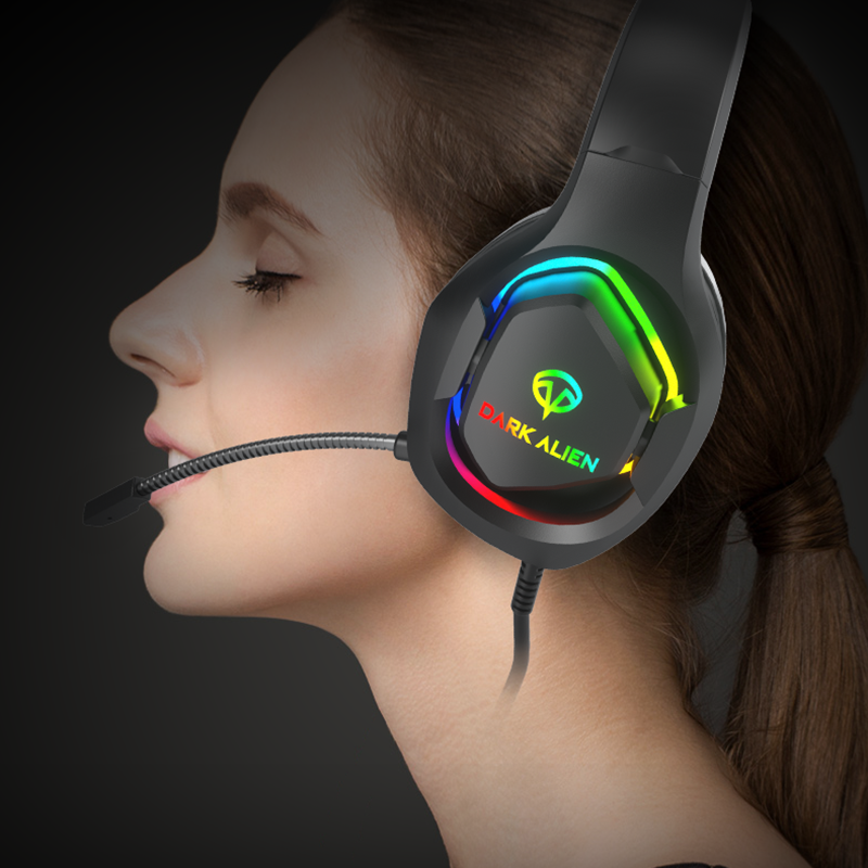 Noise Cancelling Headphones Subwoofer Luminous Band Microphone Gaming Headphones Suitable For Computer Notebook Playstation