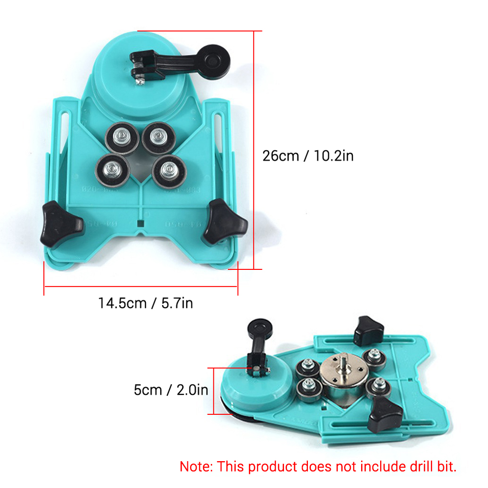 Adjustable Hole Saw Centering Locator Suction Holder Drill Bit Hole Saw Guide Jig Fixture Adjustable Drill Guide Hole Locator