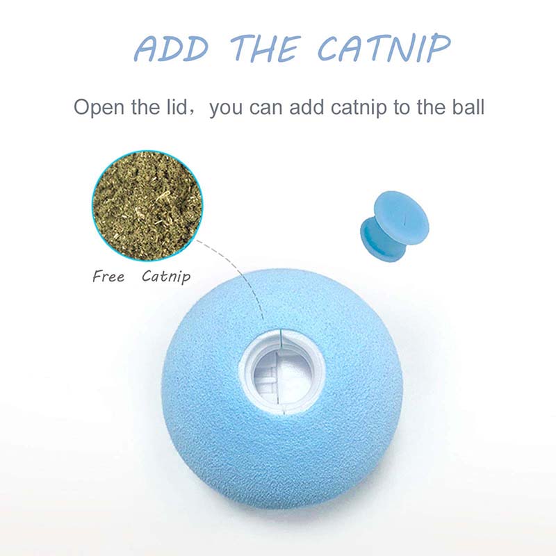 Smart Cat Toy Interactive Ball Catnip Cat Training Toy Pet Playing Ball Pet Squeaky Supplies Products Toys for Cats Kitten Kitty