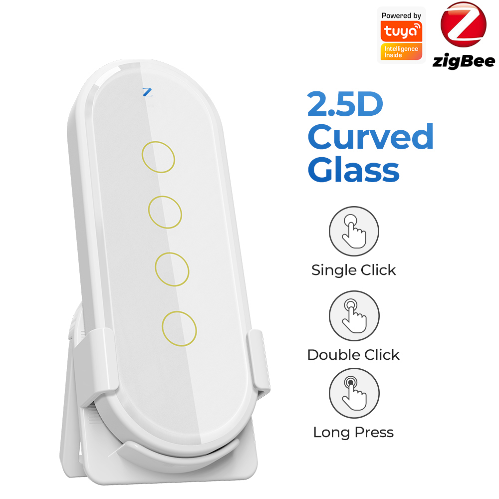 Wifi Intelligent Wireless Scene Touching Switch Light Remote Controller 2.5D Curved Tempered Glass with Fluorescent
