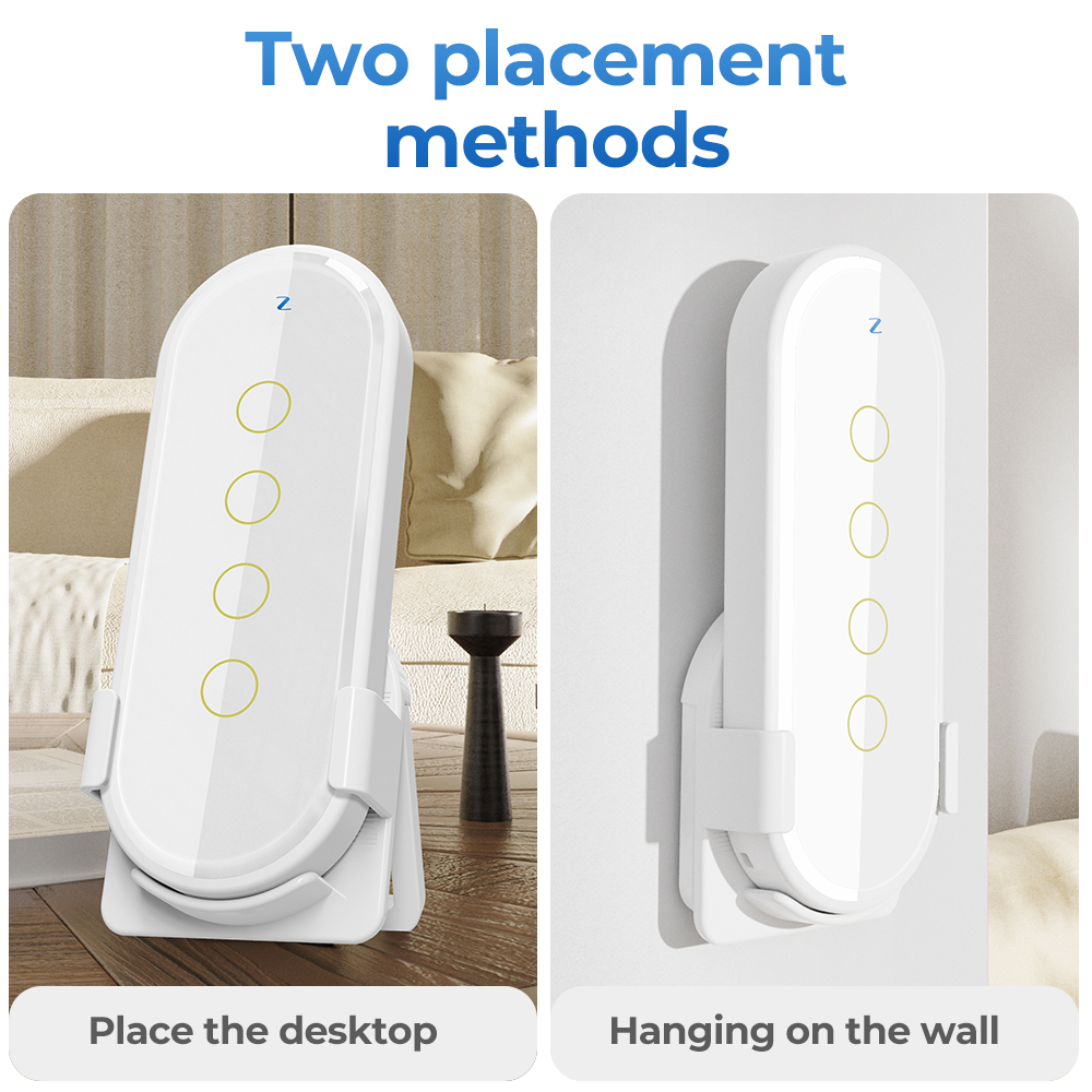 Wifi Intelligent Wireless Scene Touching Switch Light Remote Controller 2.5D Curved Tempered Glass with Fluorescent