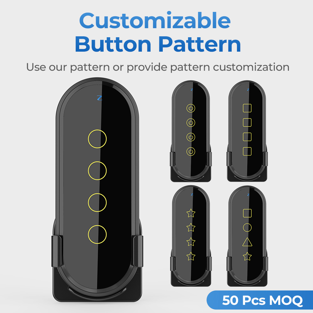 Wifi Intelligent Wireless Scene Touching Switch Light Remote Controller 2.5D Curved Tempered Glass with Fluorescent