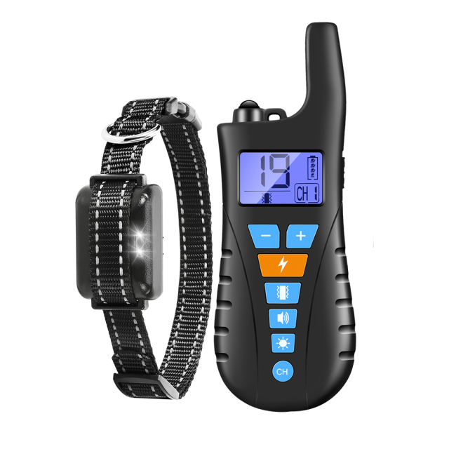Dog Training Collar Waterproof Electric Shock Vibration Sound Dogs Bark Collar for Small Medium Large