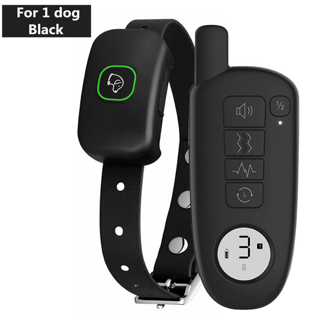 Dog Training Collar Waterproof Electric Shock Vibration Sound Dogs Bark Collar for Small Medium Large