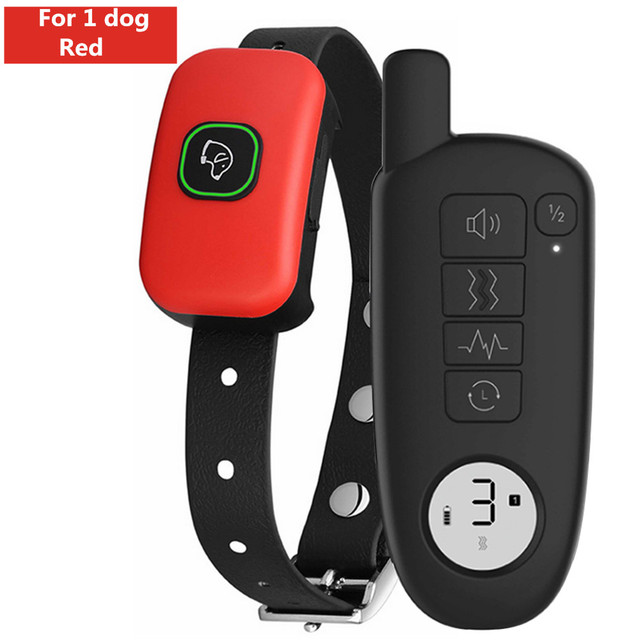 Dog Training Collar Waterproof Electric Shock Vibration Sound Dogs Bark Collar for Small Medium Large