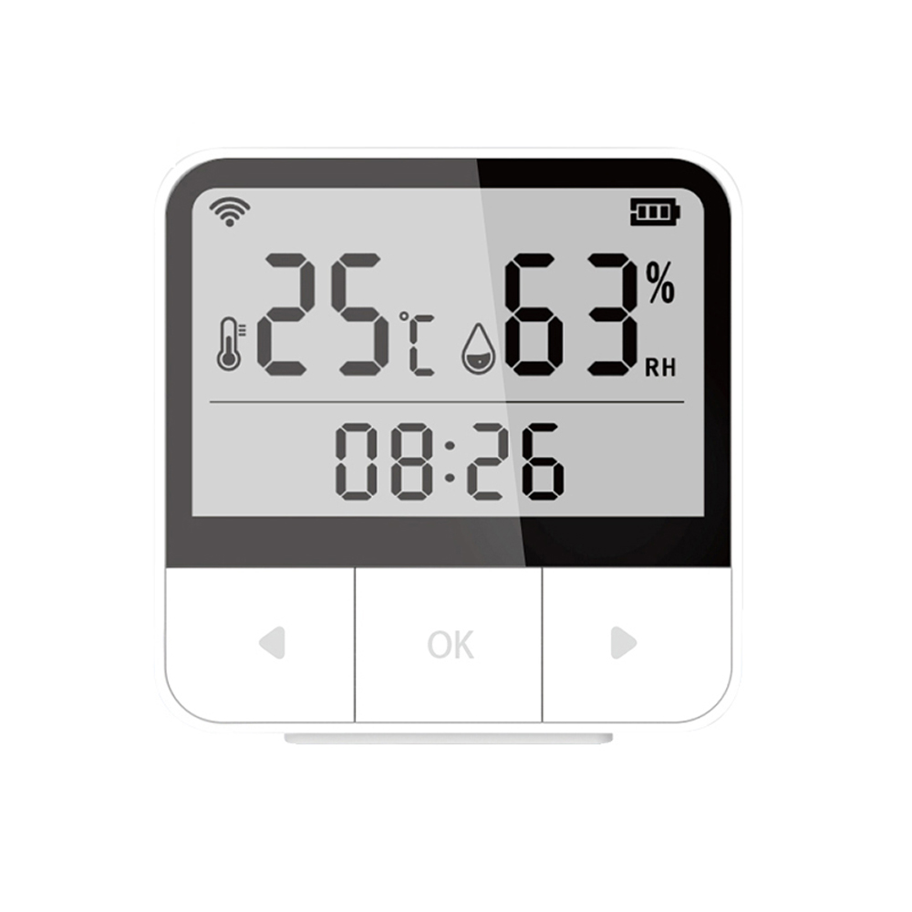 WiFi Intelligent Temperature Humidity Sensors Time Date Week Display Intelligent Temperature Humidity Sensors Large Display