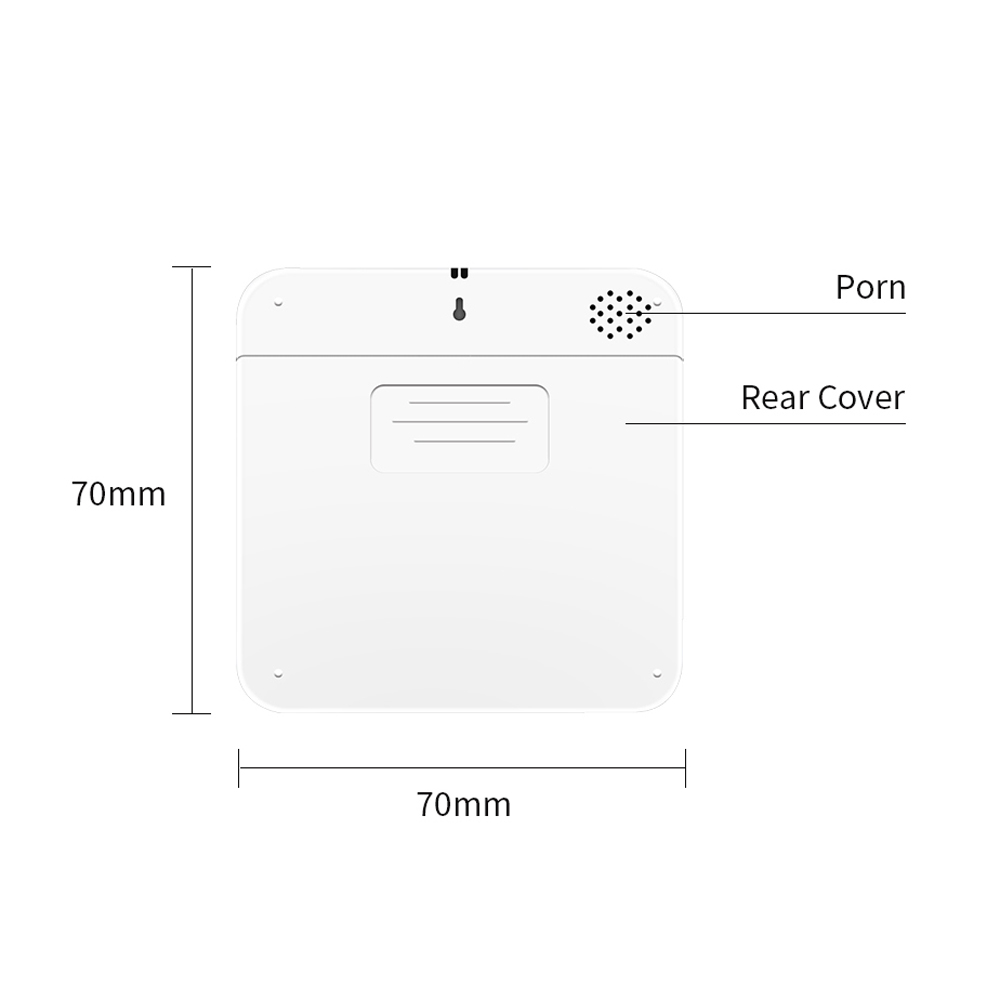 WiFi Intelligent Temperature Humidity Sensors Time Date Week Display Intelligent Temperature Humidity Sensors Large Display