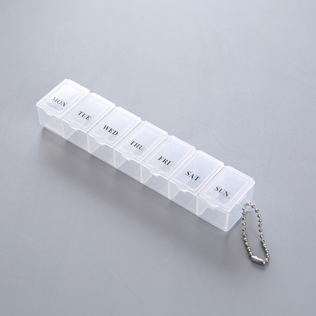 7 Days Weekly Pills Box Tablet Holder Storage Case Medicine Drug Container Mini 7 Cells Pill Box Tablet Storage Box