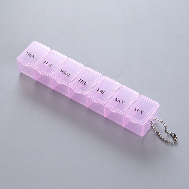 7 Days Weekly Pills Box Tablet Holder Storage Case Medicine Drug Container Mini 7 Cells Pill Box Tablet Storage Box