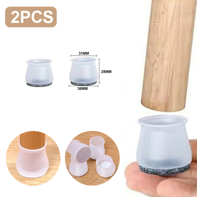 10-30PCS Silicone Chair Leg Protectors Furniture Legs Caps Feet Pads Durable Table End Cap Floor Protector Non-Slip Feet Cap