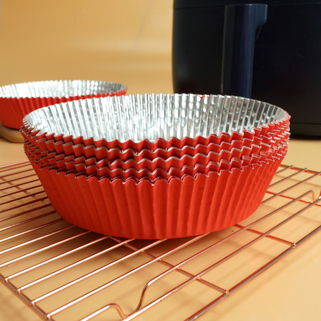 50pc Air Fryer Baking Paper Oil isolation Paper for Household BBQ Plate Oven Kitchen Pan Pad Airfryer Liners Non-stick Accessori