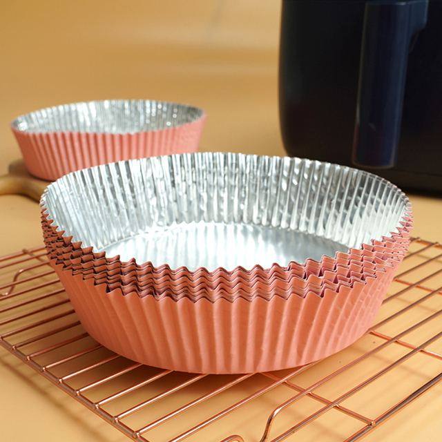 50pc Air Fryer Baking Paper Oil isolation Paper for Household BBQ Plate Oven Kitchen Pan Pad Airfryer Liners Non-stick Accessori