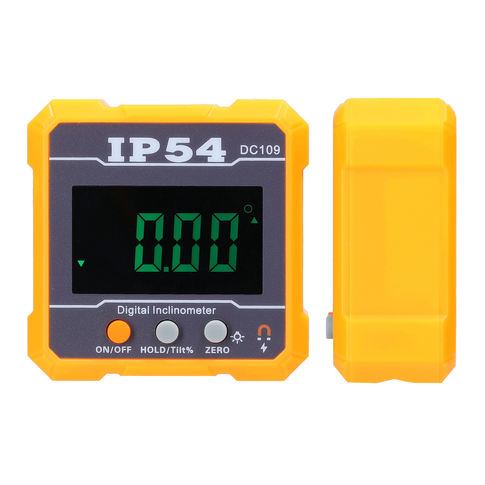 Measuring Instruments 4*90° IP54 High Precisions Digital Protractor Inclinometer Absolute Relative Slope Measurement Data Hold