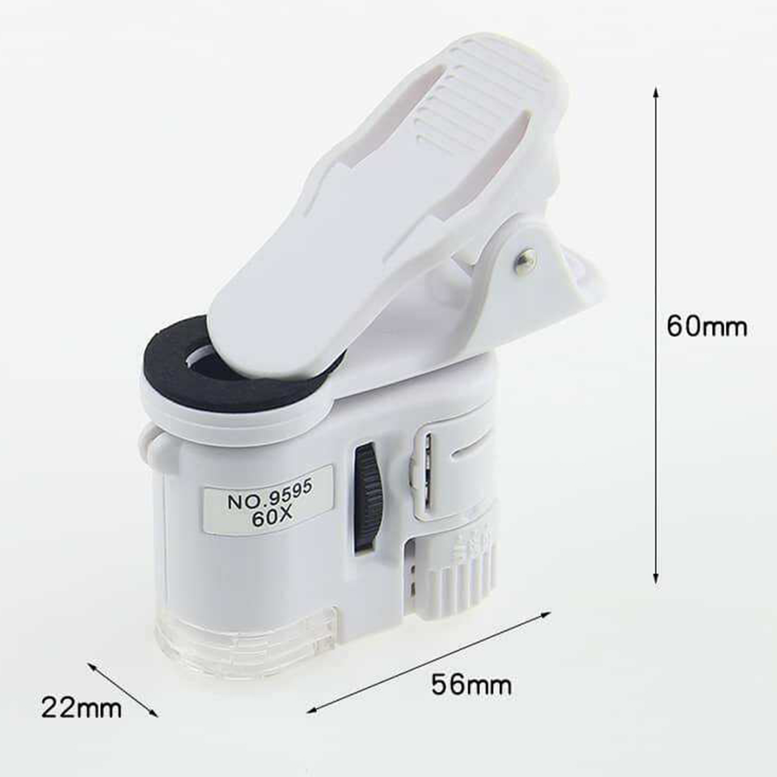 60X Portable Magnifier Mini Portable Smartphone Microscope With LED Light Micromirror New Mobile Phone Lens