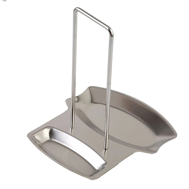 Stainless Steel Pan Pot Cover Lid Rack Stand Kitchen Organizer Spatula Holder Spoon Rest Pot Lid Shelf Kitchen Accessories