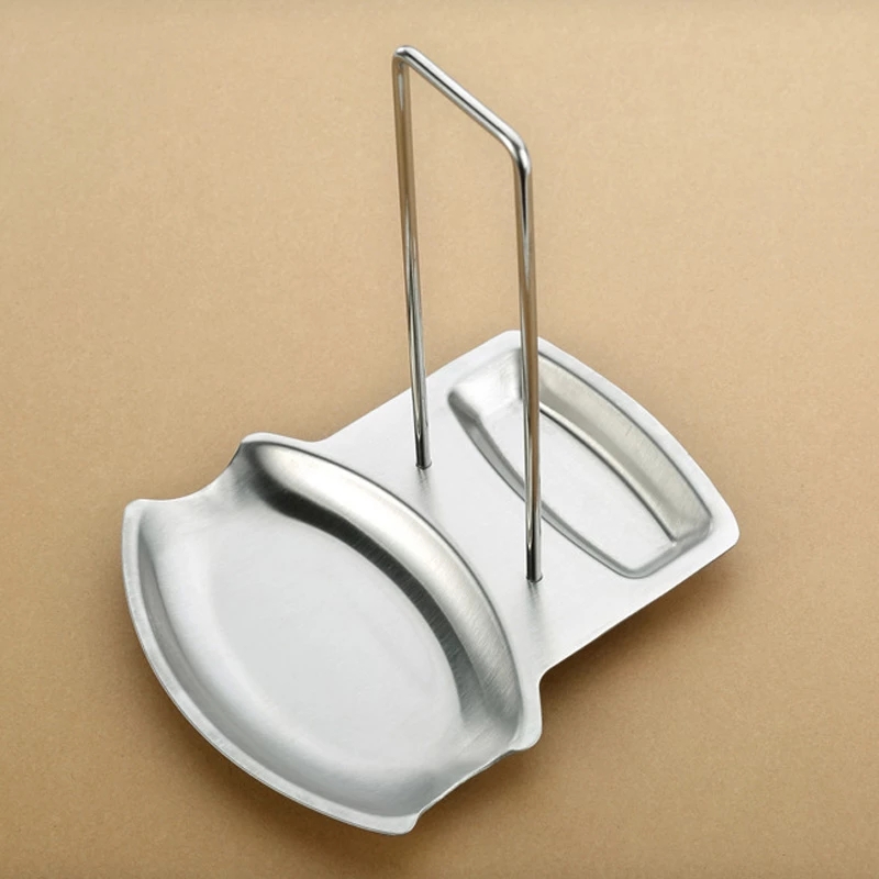 Stainless Steel Pan Pot Cover Lid Rack Stand Kitchen Organizer Spatula Holder Spoon Rest Pot Lid Shelf Kitchen Accessories