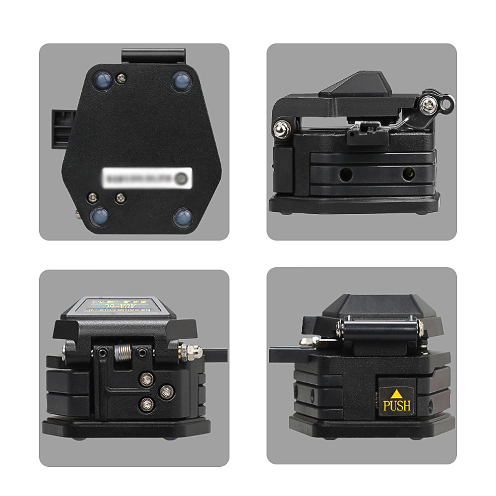 Fiber Cleaver Cable Cutting Tool FTTT Fiber Optic Cutter Sungsten Steel Blade Cleavers with 3in1 Fixture