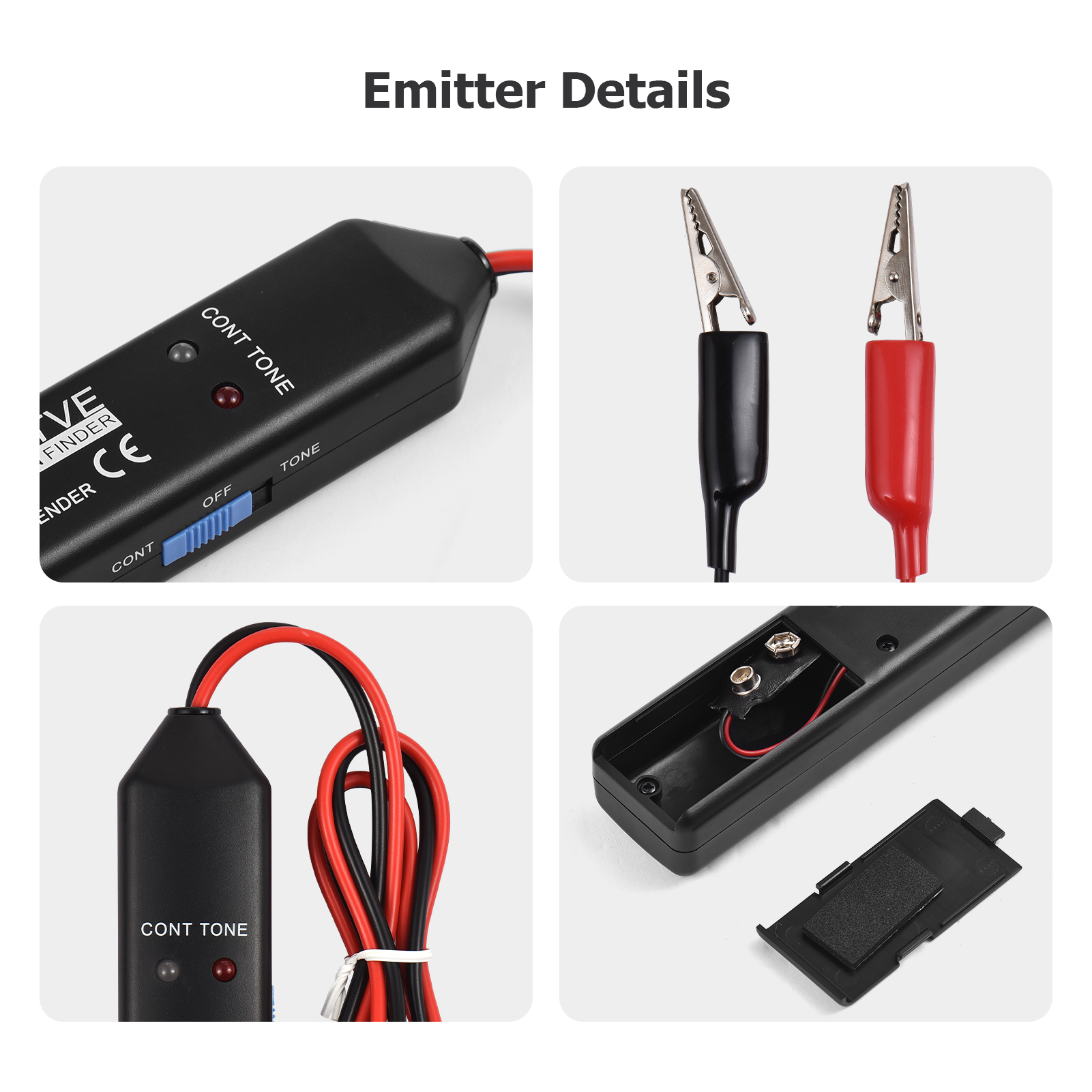 MY6814/MY6813 Automotive Cable Tracer Tone Generator and Probe Kit Wire Break Point Short Circuit Telephone Line Tracker