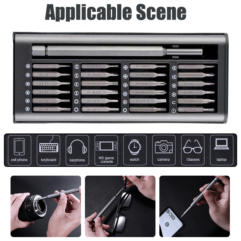 25in1 Screwdriver Set Magnetic For Xiaomi Computer Iphone Repair Tools Kit Precision Electric Screw Driver Set Parafusadeira