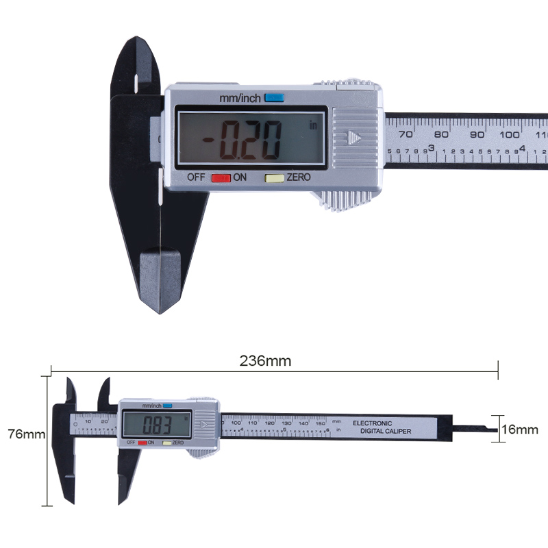 150mm Electronic Digital Caliper 6 Inch Vernier Caliper Gauge Micrometer Digital Ruler with Battery Tools Measuring Tool