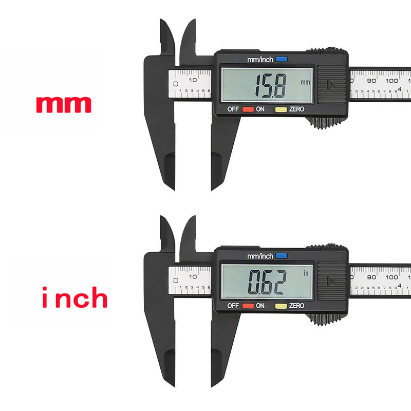 150mm Electronic Digital Caliper 6 Inch Vernier Caliper Gauge Micrometer Digital Ruler with Battery Tools Measuring Tool